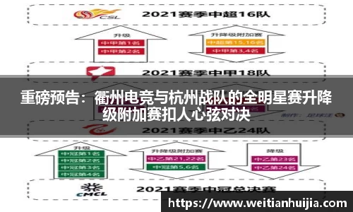 重磅预告：衢州电竞与杭州战队的全明星赛升降级附加赛扣人心弦对决